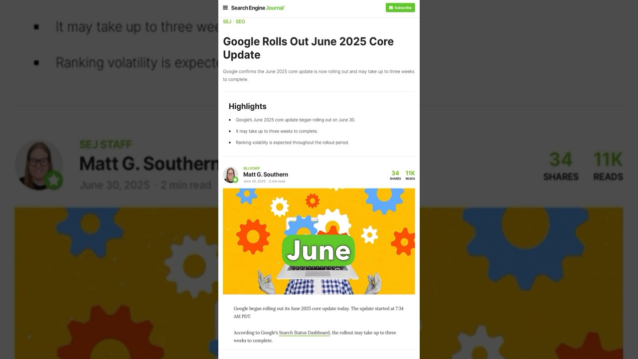 SEJ News Recap: June Core Update, Search Console Insights, HTML Truths