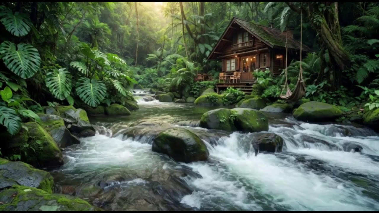Calm Forest River Sounds | Relaxing Water Flow Nature White Noise for Deep Sleep