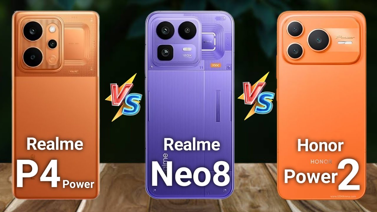 Realme Neo8 vs Realme P4 Power vs Honor Power2 - Full Comparison 🔥