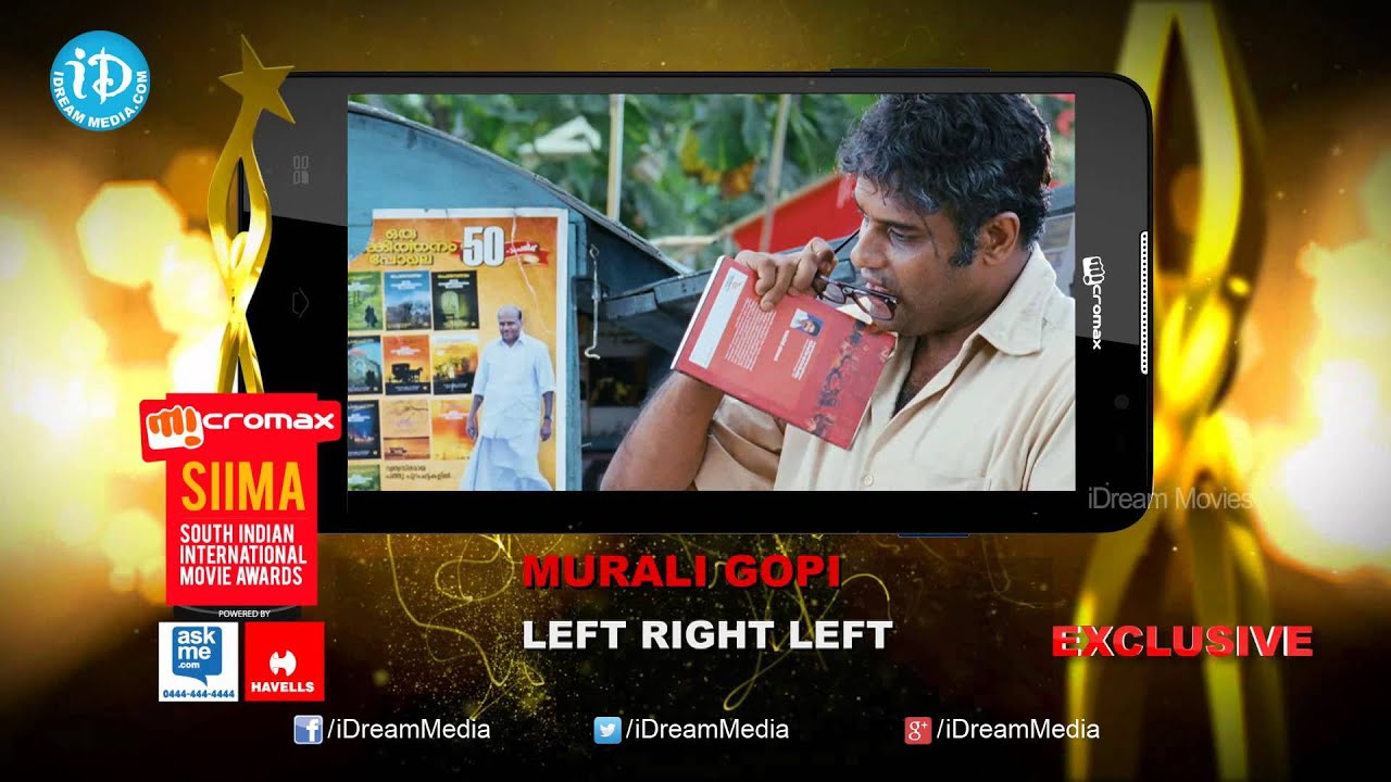 SIIMA 2014, Malayalam@Best Actor In Supporting Role Male Murali Gopi
