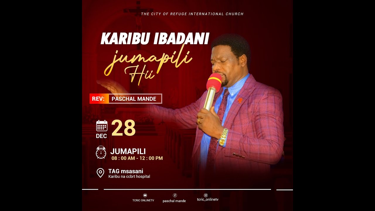 KARIBU KATIKA IBADA YA JUMAPILI 28/12/2025