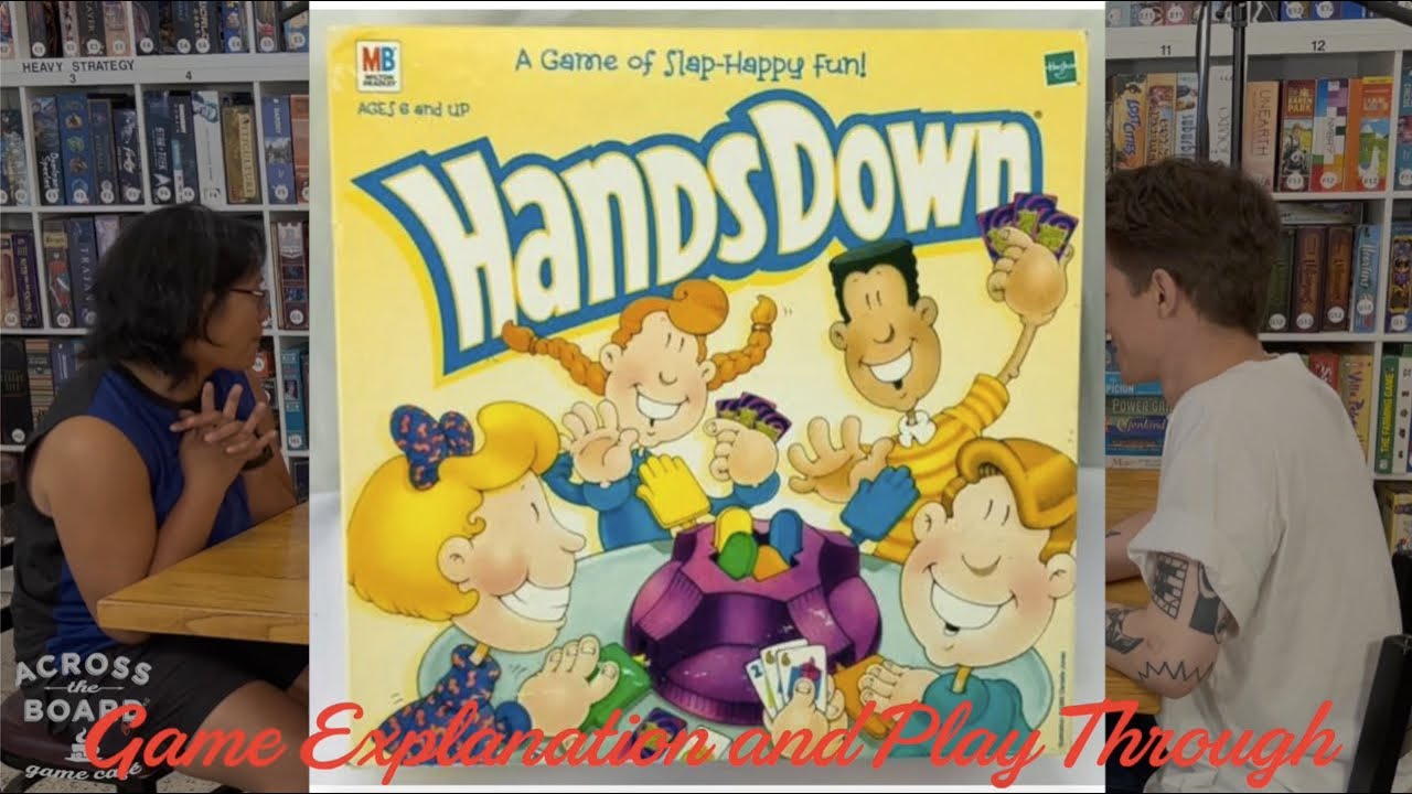 Hands Down.  Rules, set-up and play through.  Detailed rules for different versions in description!