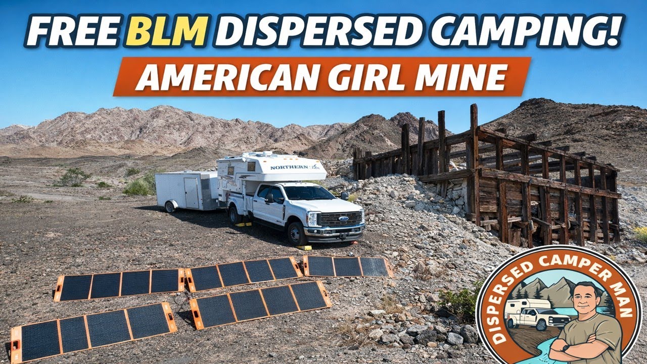 This FREE BLM Camping Spot in Southern California Is Huge | American Girl Mine