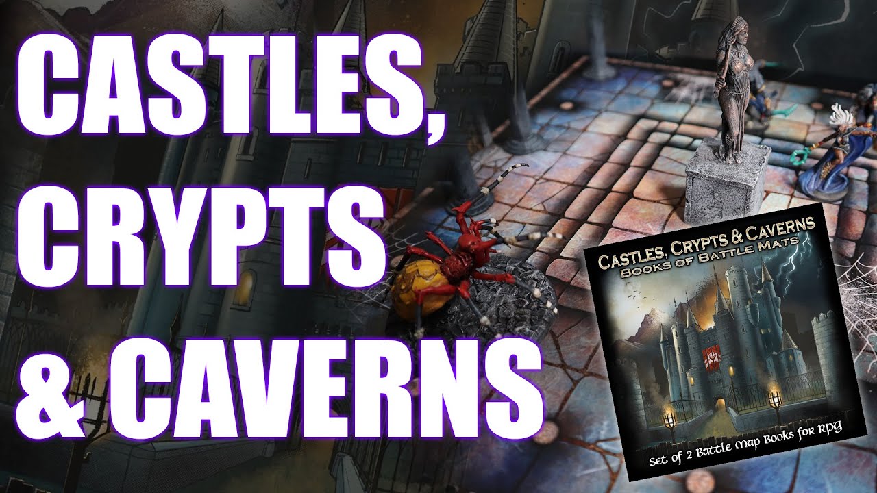 Castles, Crypts & Caverns : Livres plateau de jeu - Loke Battle Mats