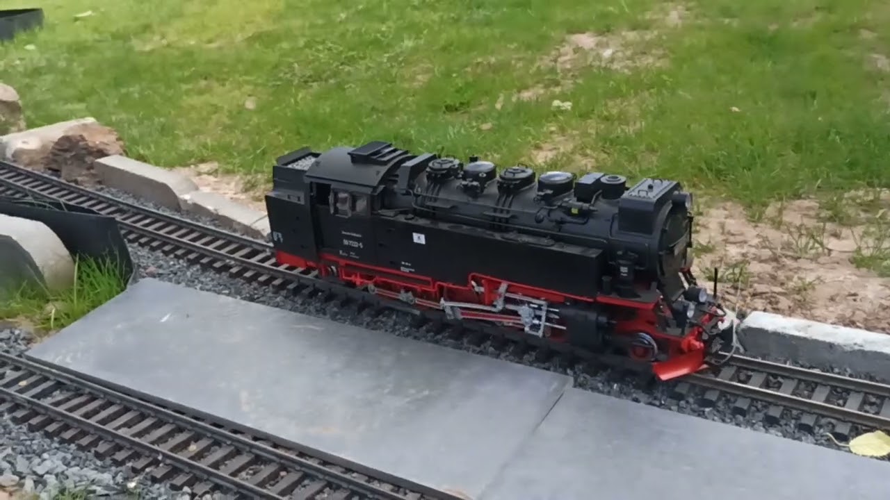 Testfahrt auf der neu gebauten Strecke mit der 99 7222