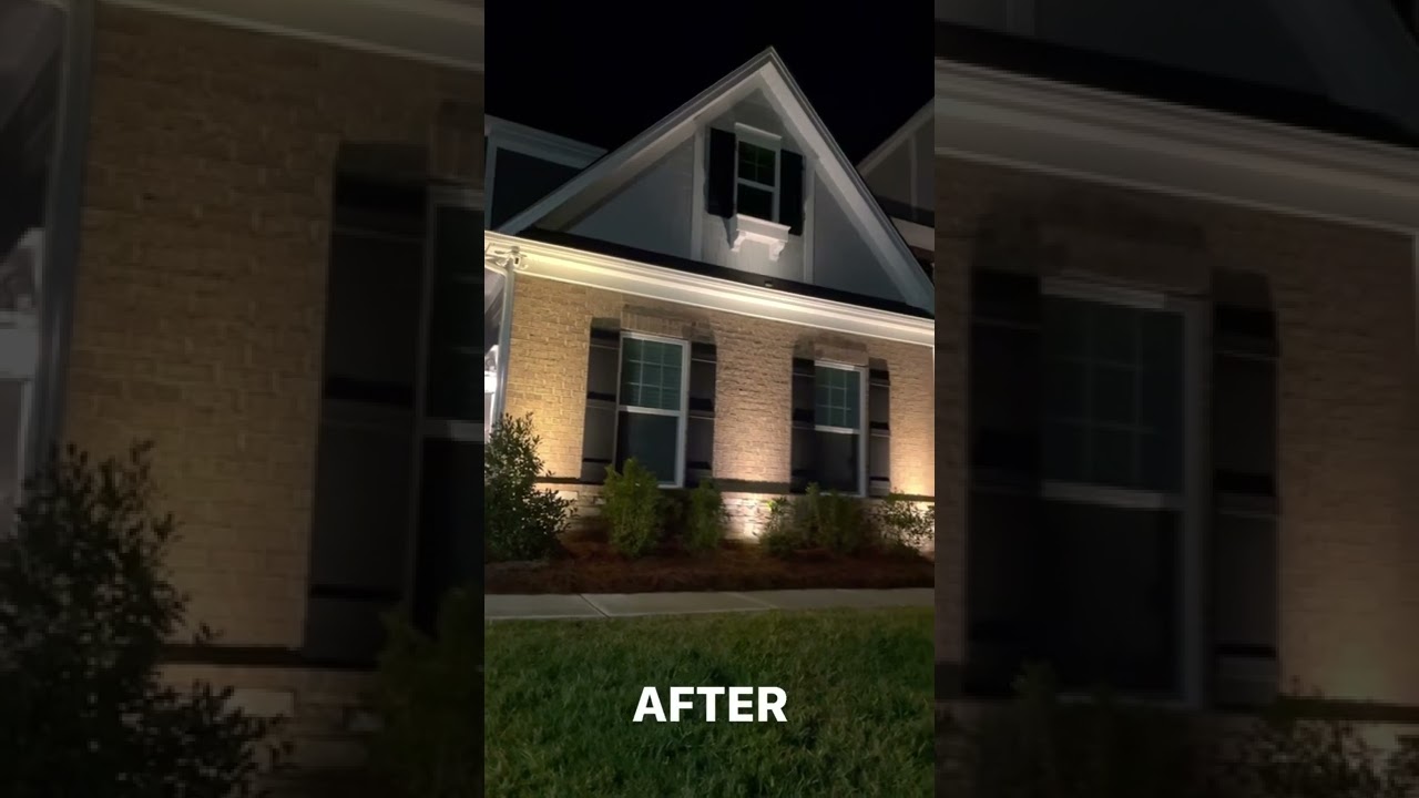 Landscape Lighting: Before vs After