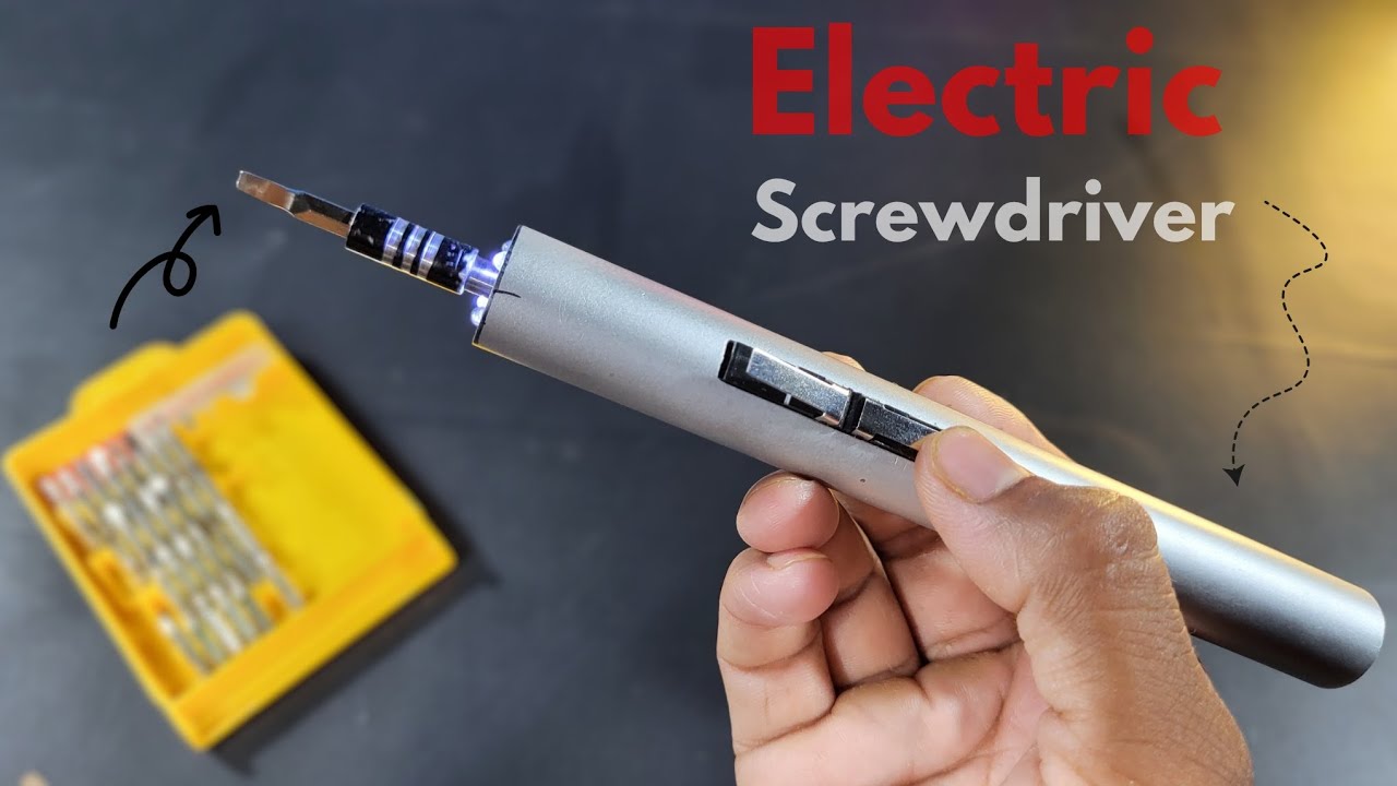 Make Your Own Electric Screwdriver using N20 Gear Motor | Ashwinprojects