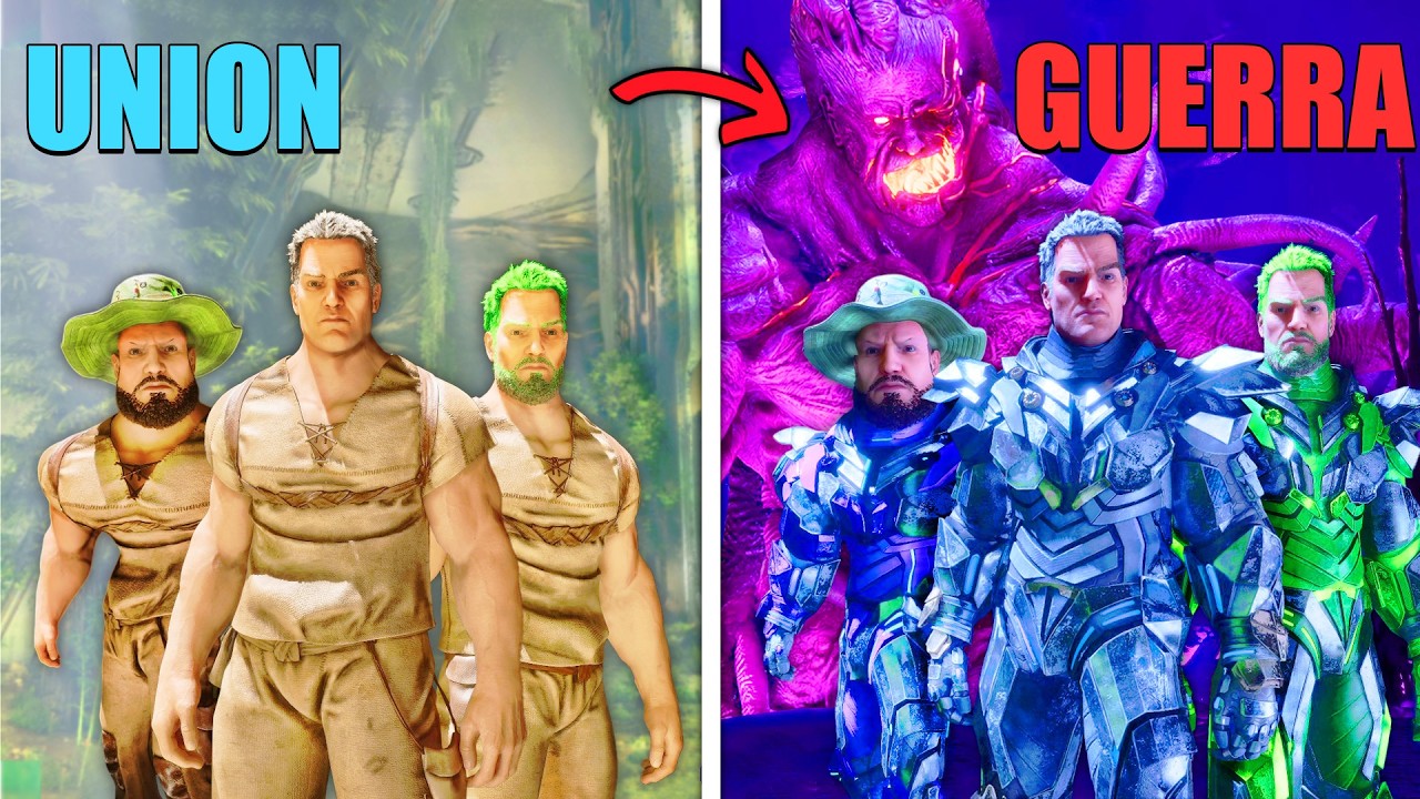 SOBREVIVI 100 DIAS SIMULANDO UNA CIVILIZACION en ARK ABERRATION