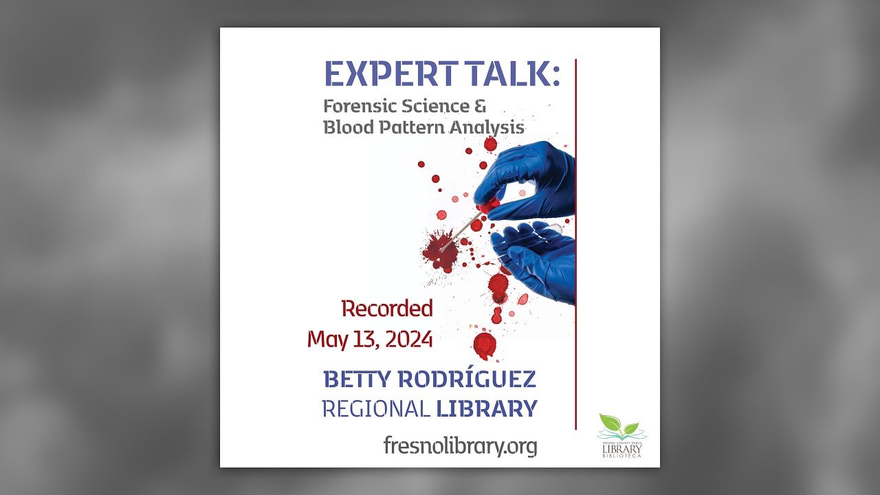 Expert Talk: Forensic Science & Blood Pattern Analysis