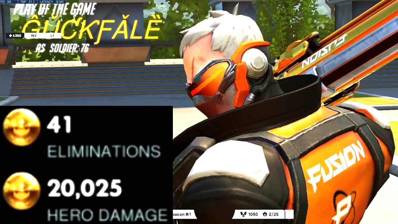Best Soldier 76 in the World - GALE! 41 elims! POTG! [ Overwatch Season 26 Top 500 ]