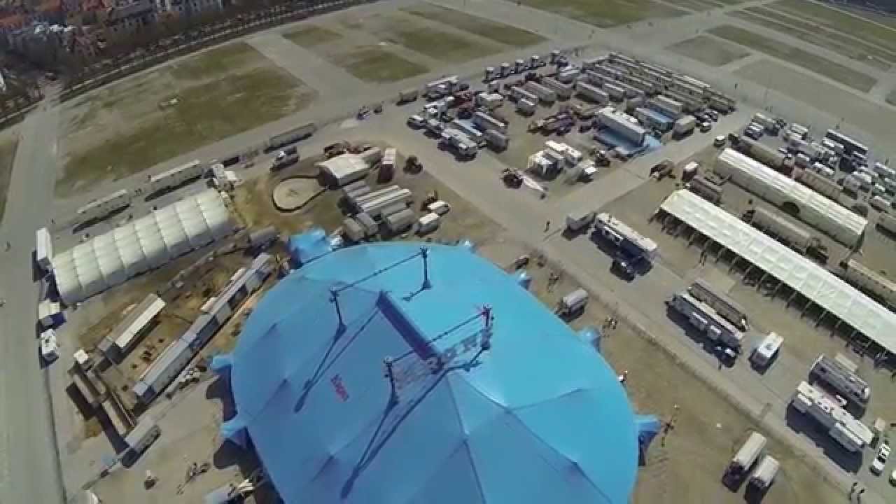 Die Zeltstadt von Circus Krone