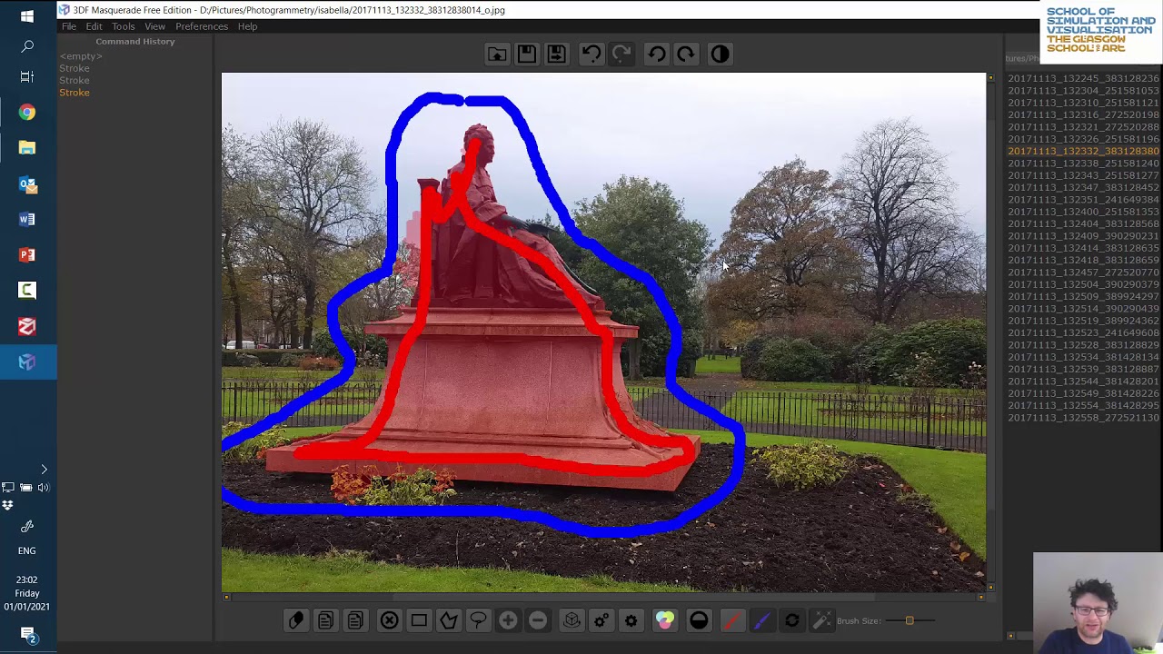 Structure from Motion (photogrammetry) with 3DF Zephyr Free