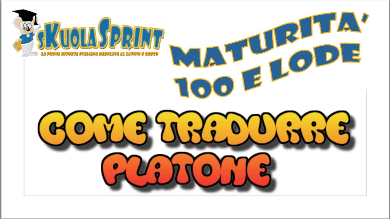 Maturita -  versione greco Platone