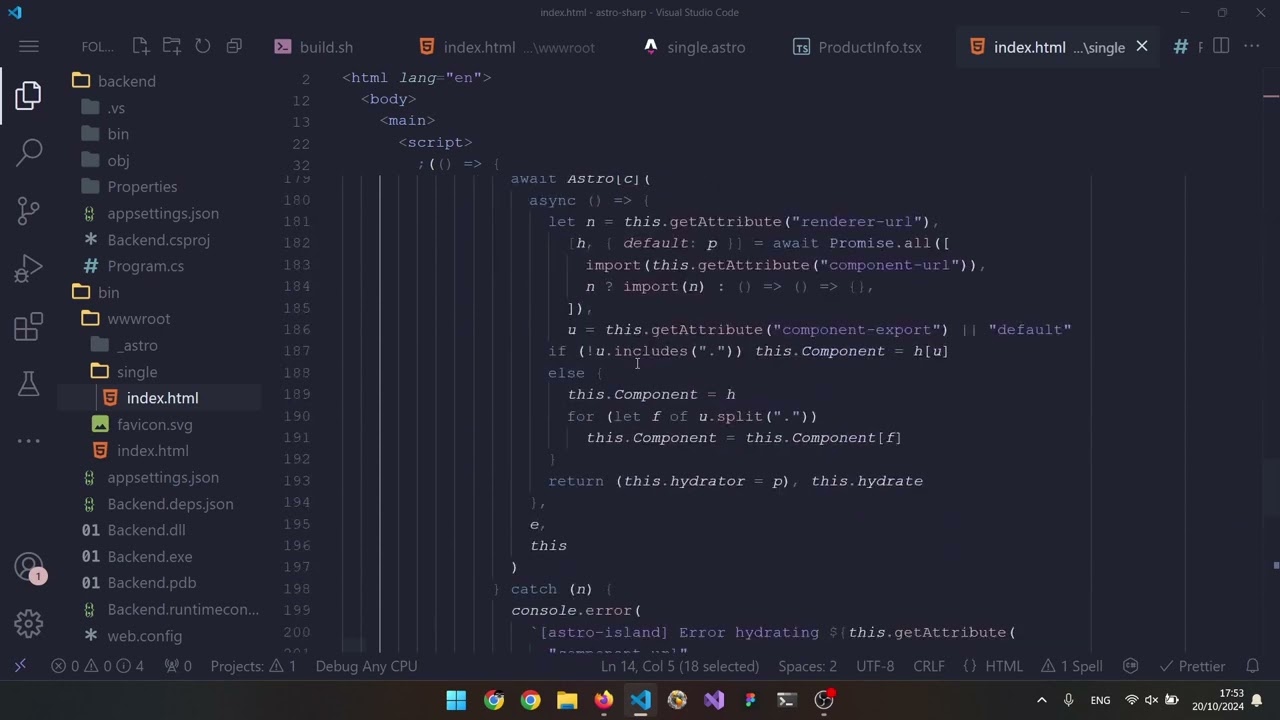 Modern UI frameworks without locking into Node