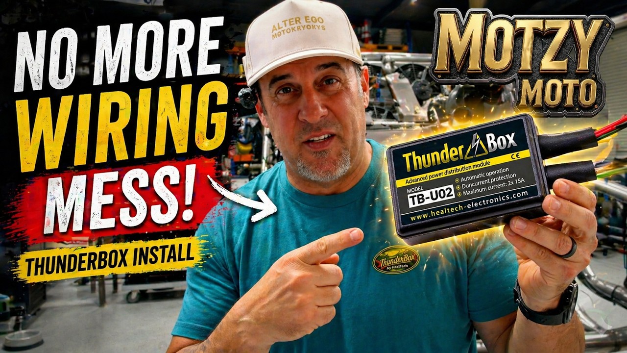 How to Add Power to ANY Motorcycle No Wire Cutting!   ThunderBox Install
