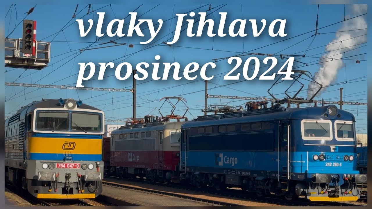 Vlaky Jihlava , prosinec 2024