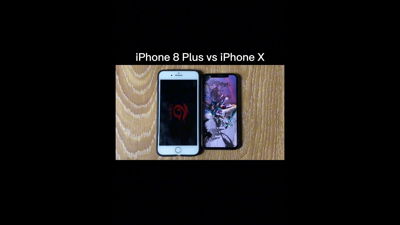 iPhone 8 Plus vs iPhone X Freefire TEST
