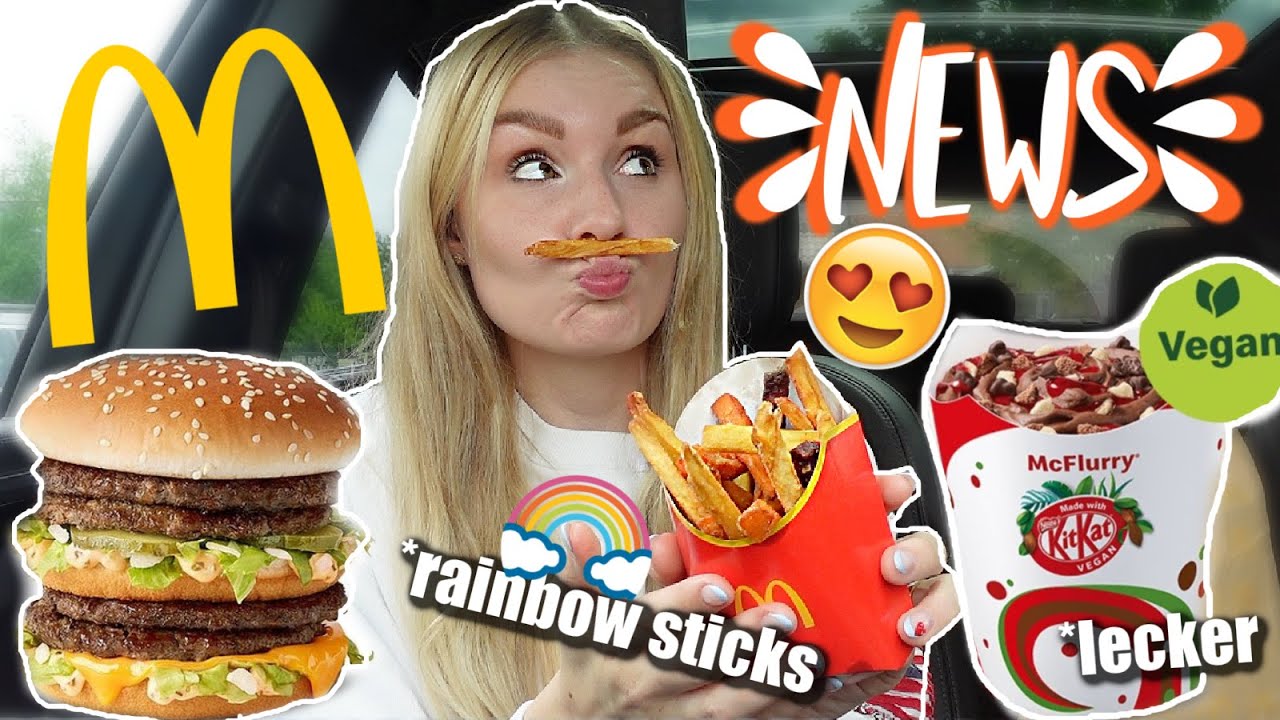 YUMMY, oder?😋 Diese leckeren MC DONALDS NEWS GIBT ES JETZT! Rainbow Pommes 🍟, Veganes Mc Flurry 🍦