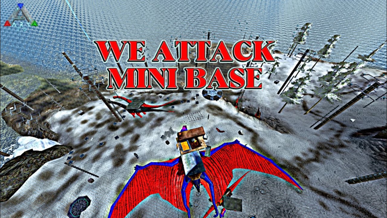 WE ATTACKED AN ICE BASE ( ARK MOBILE PVP WIPE MINI BASE ) -The Weeknd - save weark-