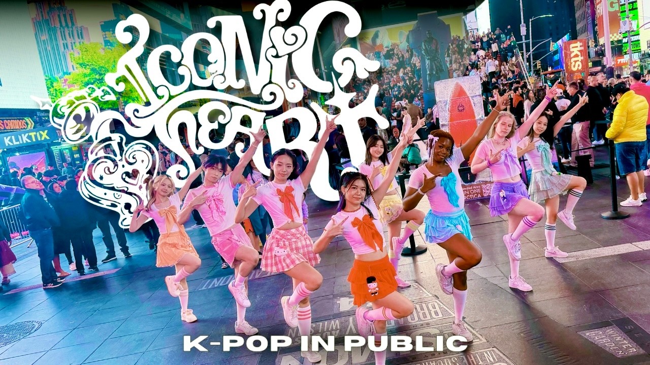 [KPOP IN PUBLIC NYC - ONE TAKE] Hearts2Hearts (하츠투하츠) - 'ICONIC HEART' | DANCE COVER in TIMES SQUARE