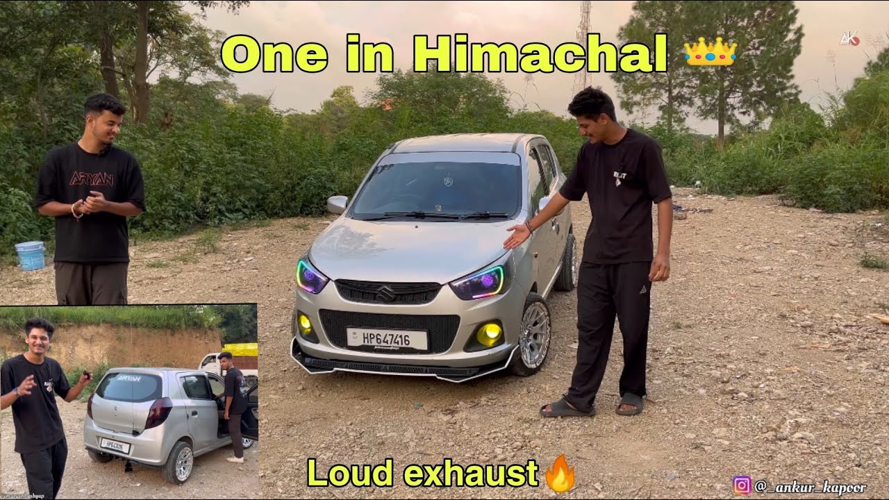 One in Himachal Modified Altok10🚀 || Loud exhaust🔊 || custom lights||