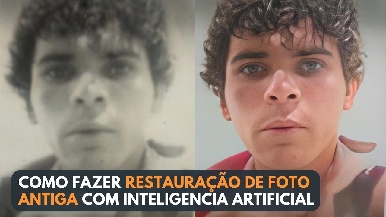 Como restaurar fotos antigas com inteligência artificial - Como colorir fotos preto e branco com IA