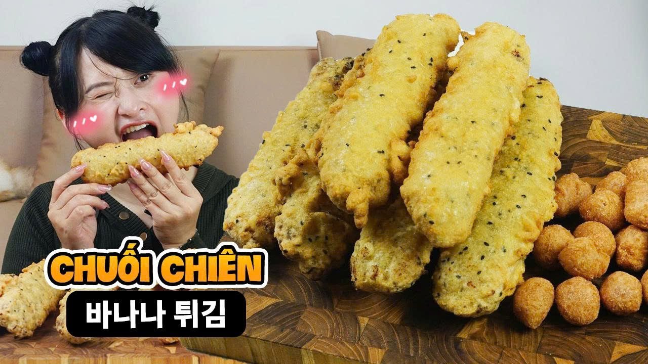 [수지푸드]Suzy Food 🇻🇳| Ăn Chuối Chiên (바나나 튀김) Giòn Rụm Giữa Thời Tiết 38 Độ Nhưng Mặt Vẫn Tươi Như Hoa