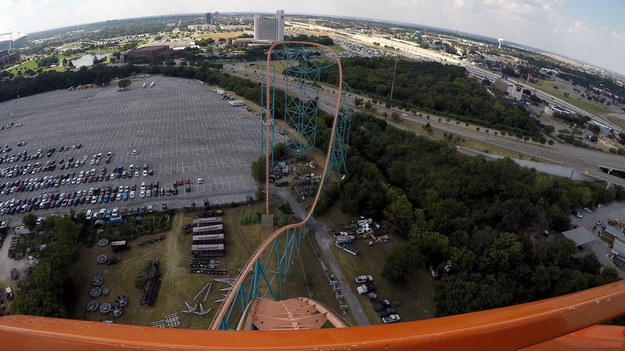 Titan 4K Front Seat POV  - Six Flags Over Texas