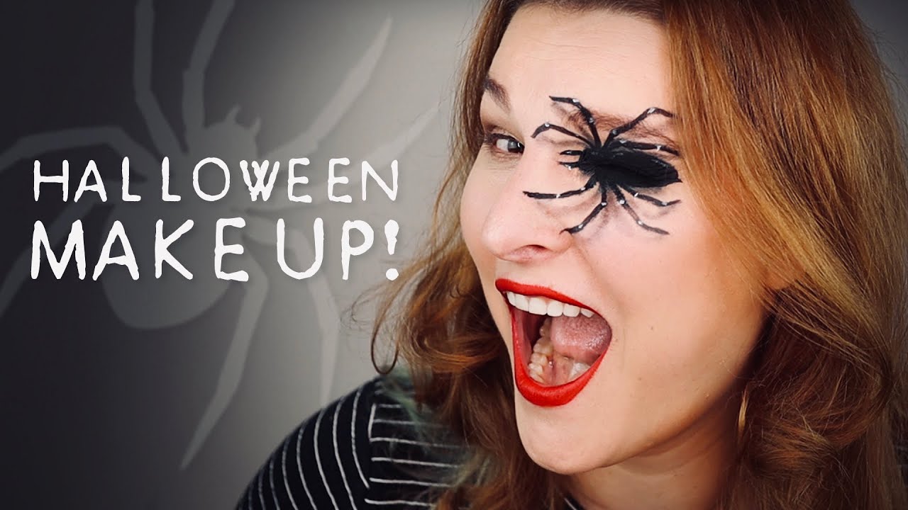 Halloween Make up 3D Spinne Illusion - billiges Kostüm 🕷(2019)