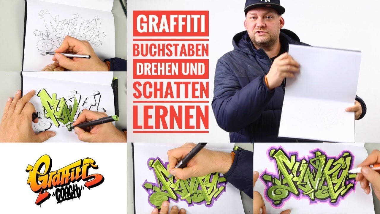 Graffiti - Rotate letters & learn shadows - Graffiti Coach