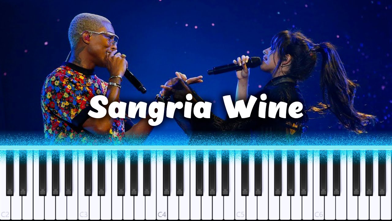 💙Como Tocar Sangria Wine - Pharrell Williams e Camila Cabello - Piano Tutorial💙