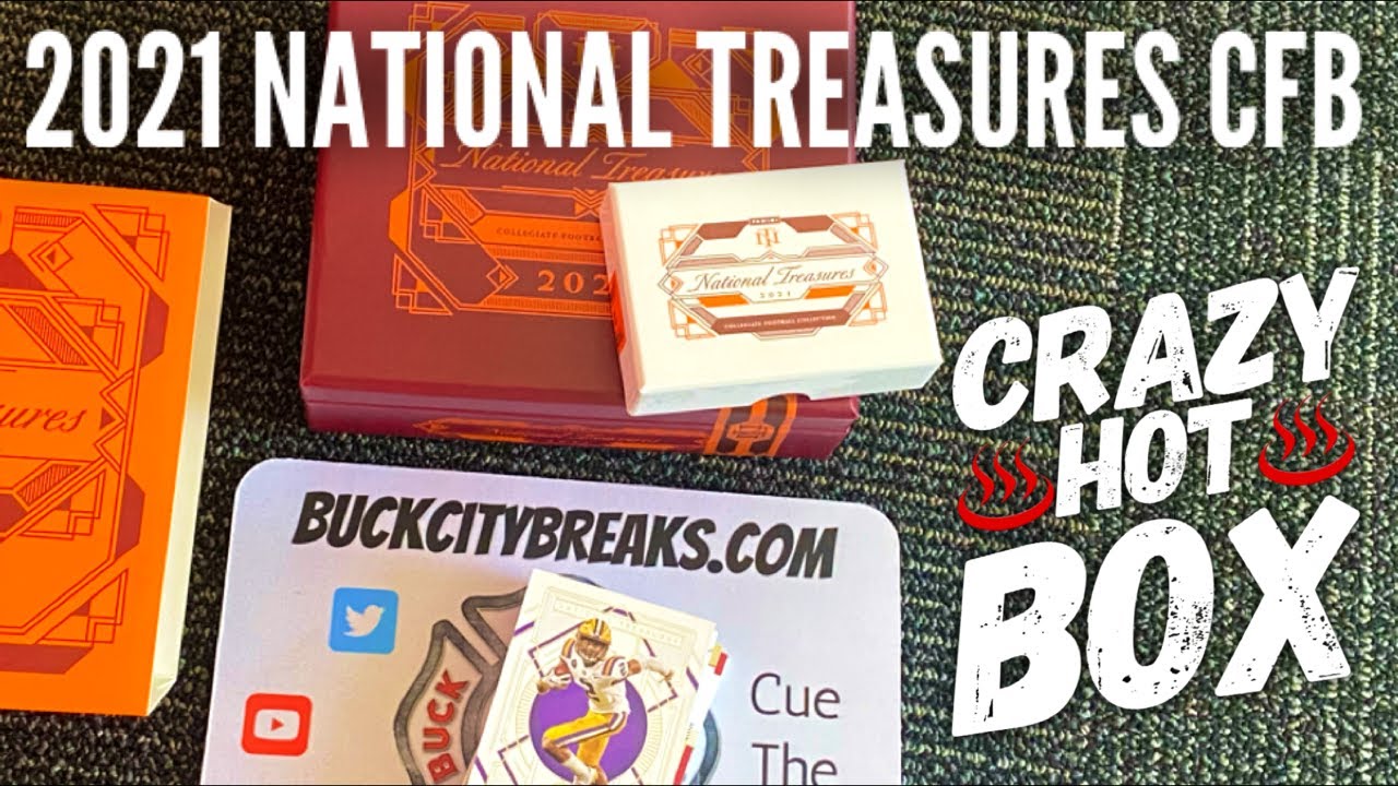 2021 Panini National Treasures Collegiate Football First Look - AWESOME BOX 🔥
