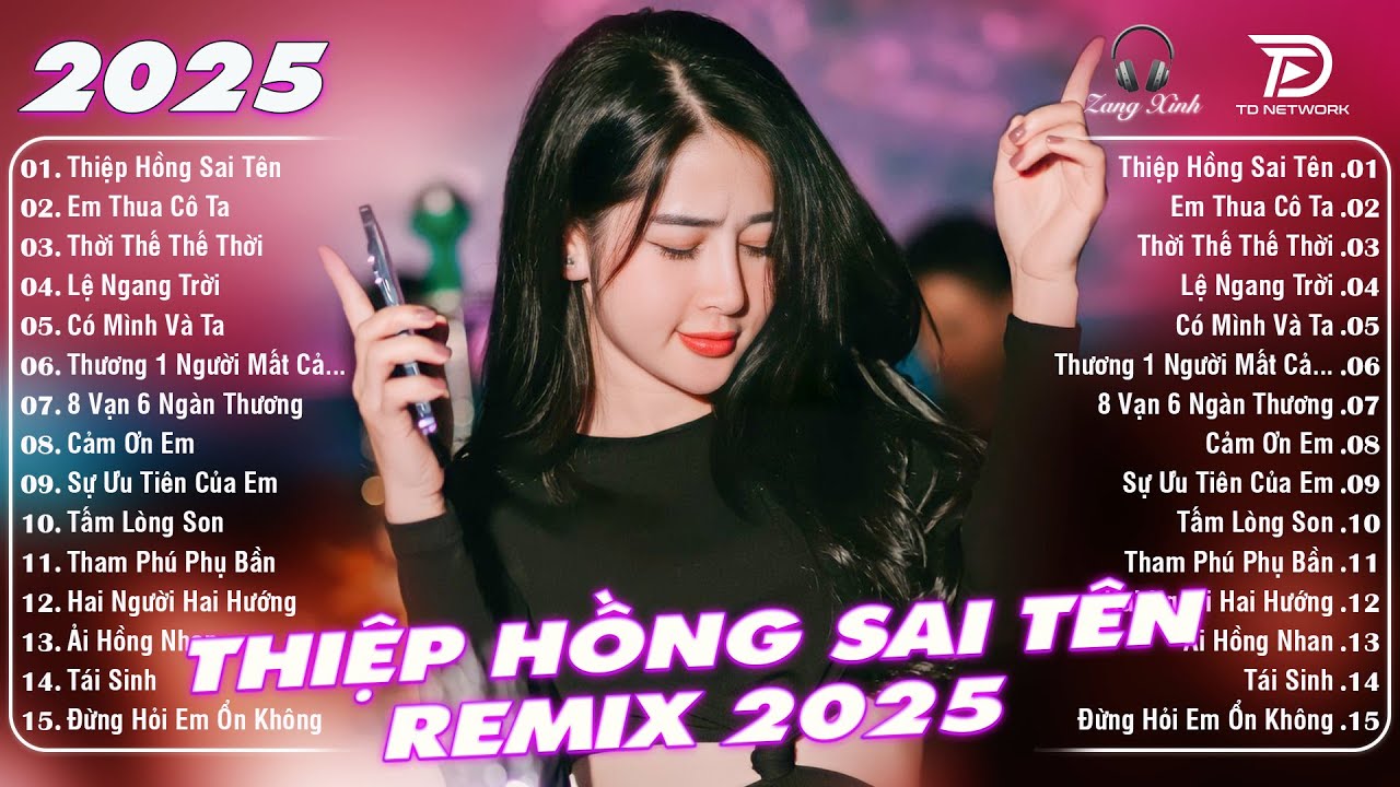 Thiệp Hồng Sai Tên Remix ♫ BXH Nhạc Trẻ Remix Gây Bão 2025 | Top 15 Bản EDM TikTok Hay Nhất 2025