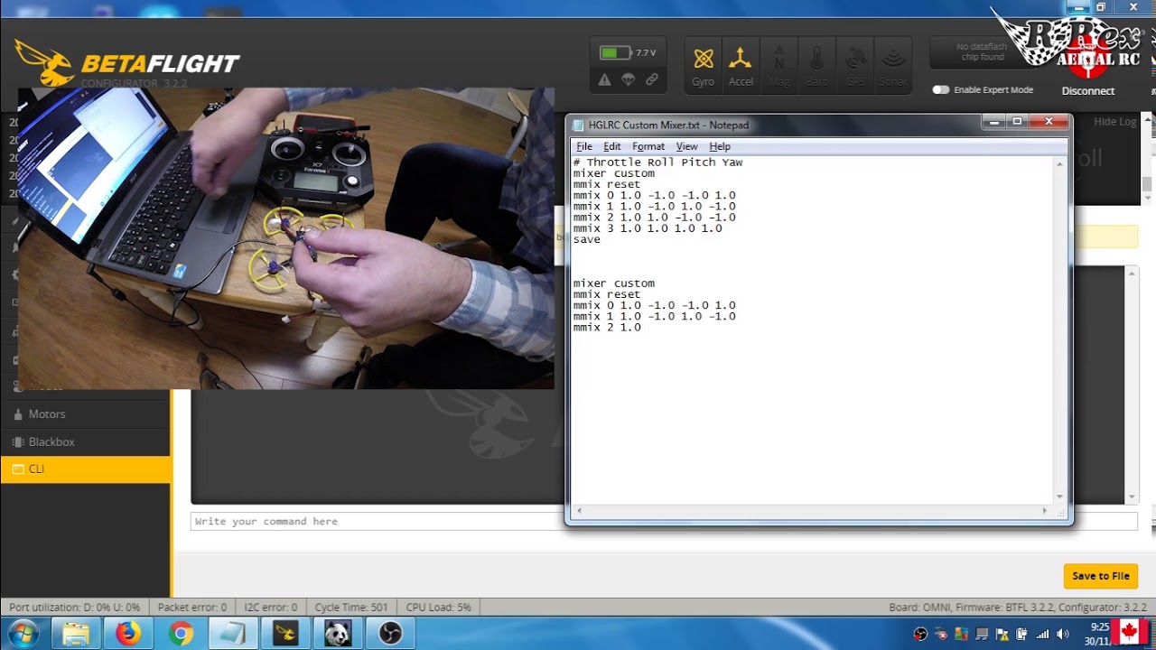 Tutorial | Custom Motor Mixing Quad Copter | Betaflight, Inav, Cleanflight