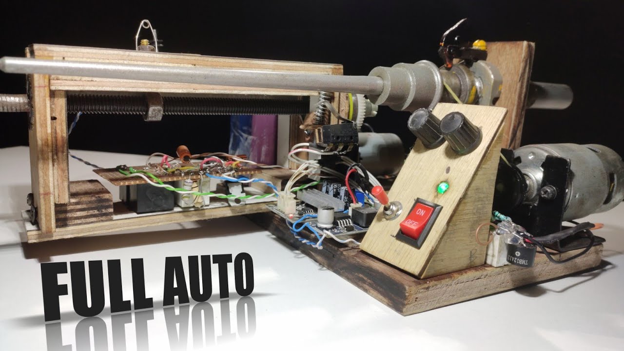 DIY pirn winding machine#