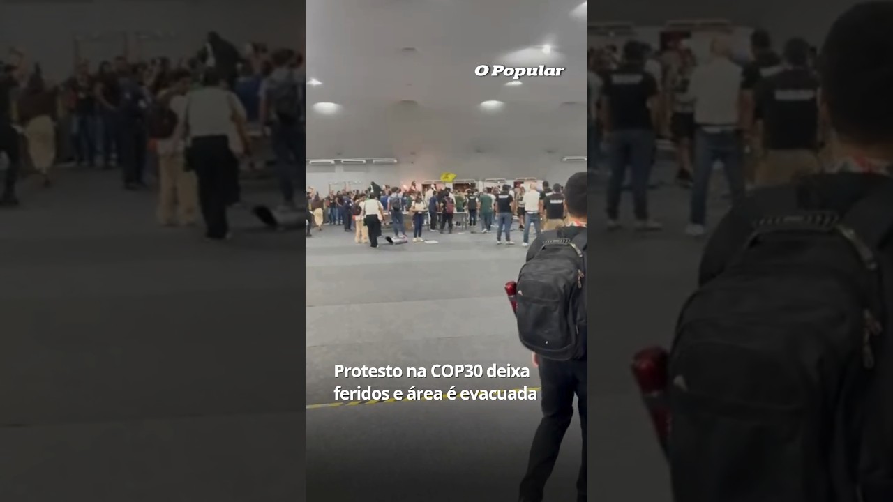 Protesto na COP30 deixa feridos e &aacute;rea &eacute; evacuada
