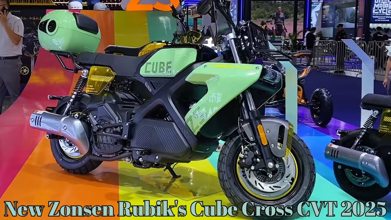Unveiled at Moto Expo | 149cc | Weight 120 Kg | New Zonsen Rubik's Cube Cross CVT 2025