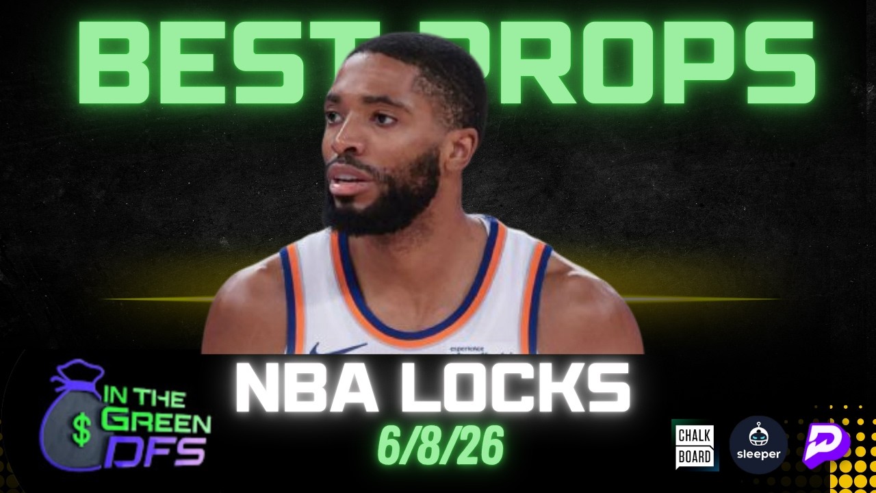 BEST NBA PROPS TODAY | BEST 5 BETS | MONDAY 6/8/26 | BONUS MLB BET 🔥