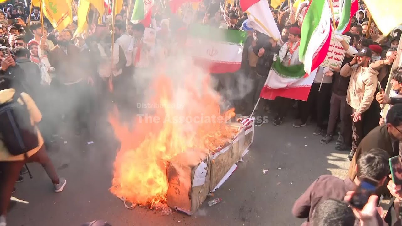 Demonstrators in Iraq show support for Islamic Republic in Iran