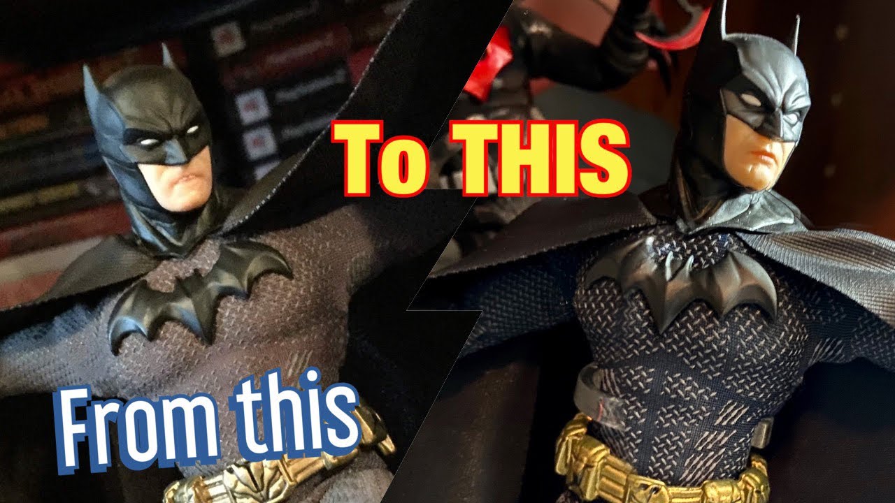 Custom Black Mezco Sovereign Knight Batman Tutorial prototype colors Adult Collector’s guide