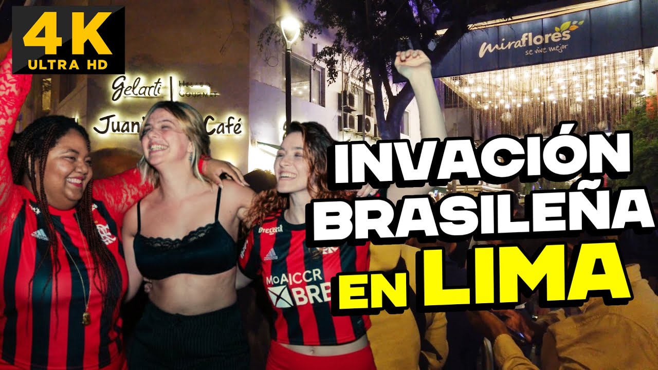 ¡Impresionante! Miraflores invadido por fanáticos del Flamengo