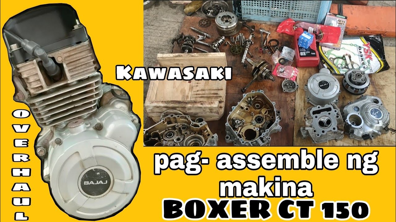 PAG- ASSEMBLE NG MAKINA ( KAWASAKI BOXER CT 150) | JAY ESGUERRA | VLOG 