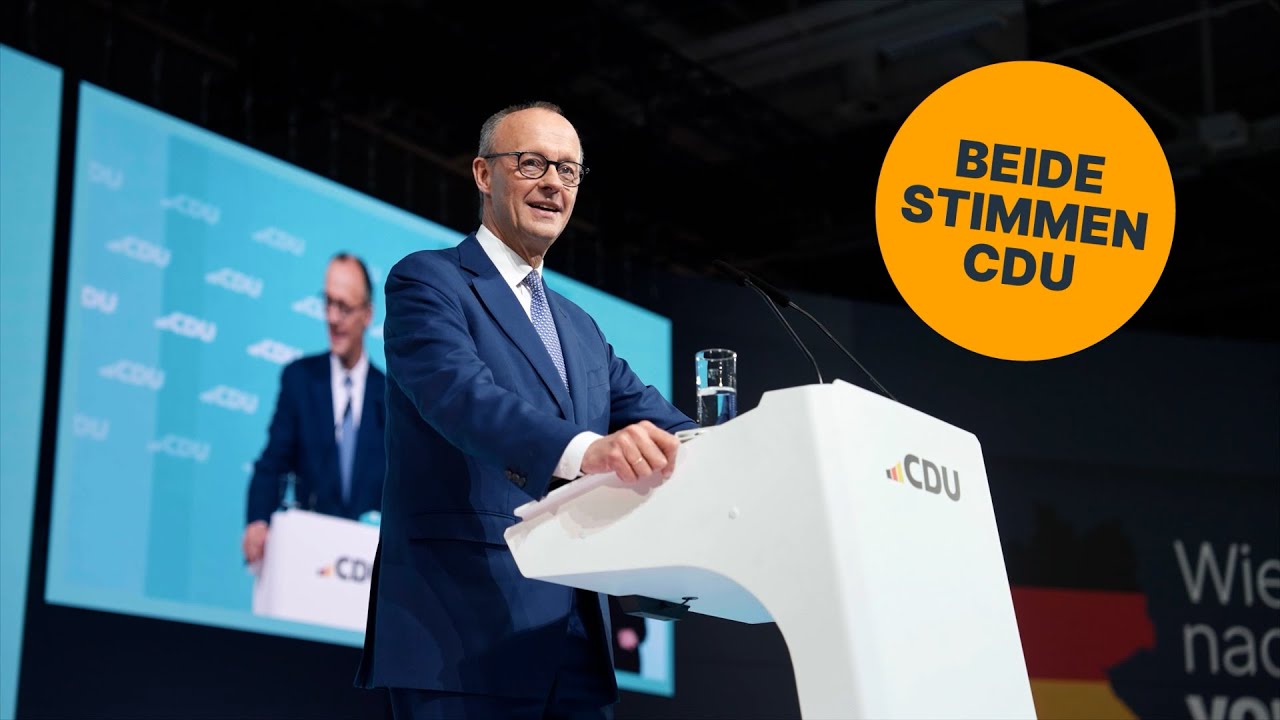 Politikwechsel mit Friedrich Merz! Beide Stimmen CDU.