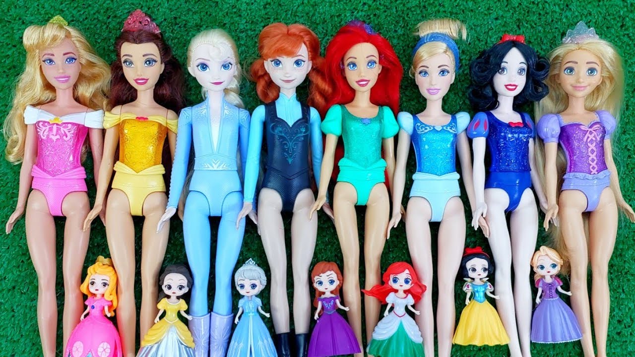 Disney Princess Doll Makeover ~ DIY Miniature Ideas for Barbie - Wig, Dress, Faceupy, and More! DIY