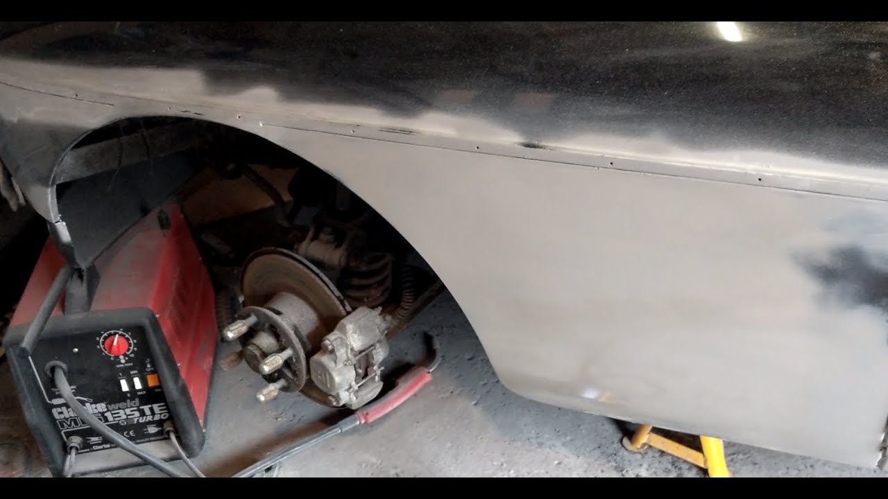 MGB GT Episode 13   Passenger Floorpan and wing