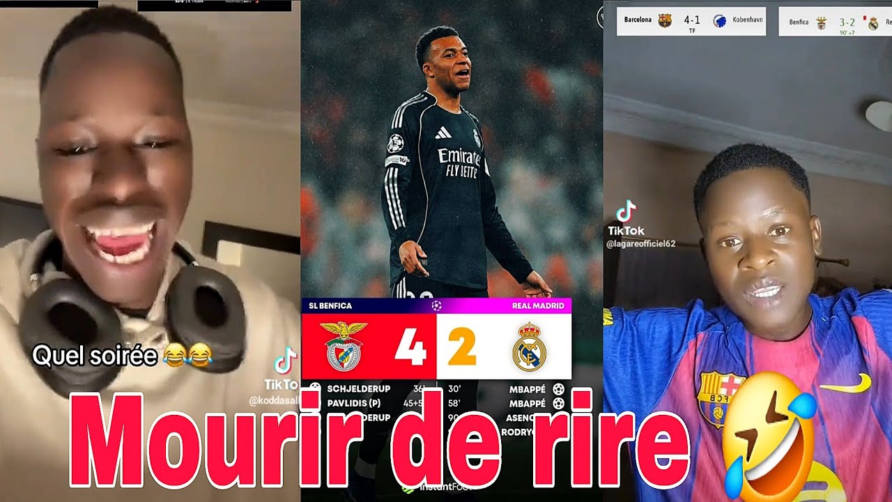 La réaction de kodda et Lagaré après la défaite du Réal Madrid 🤣🤣
