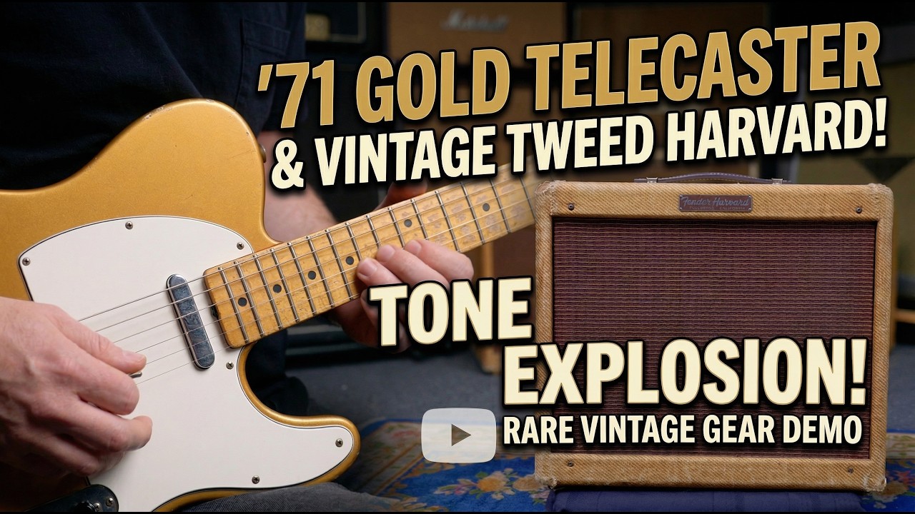 1971 Fender Telecaster (Firemist Gold) Thru a 1957 Fender Harvard 5F10