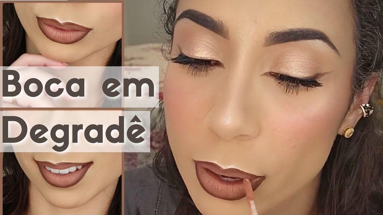 Como fazer a BOCA em DEGRADÊ / Ombré Lips