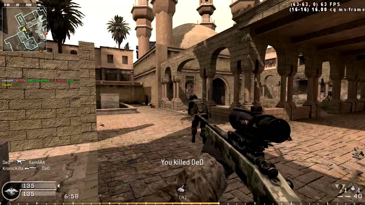 COD4 PC Free-for-All Massacre || M40A3 ACOG
