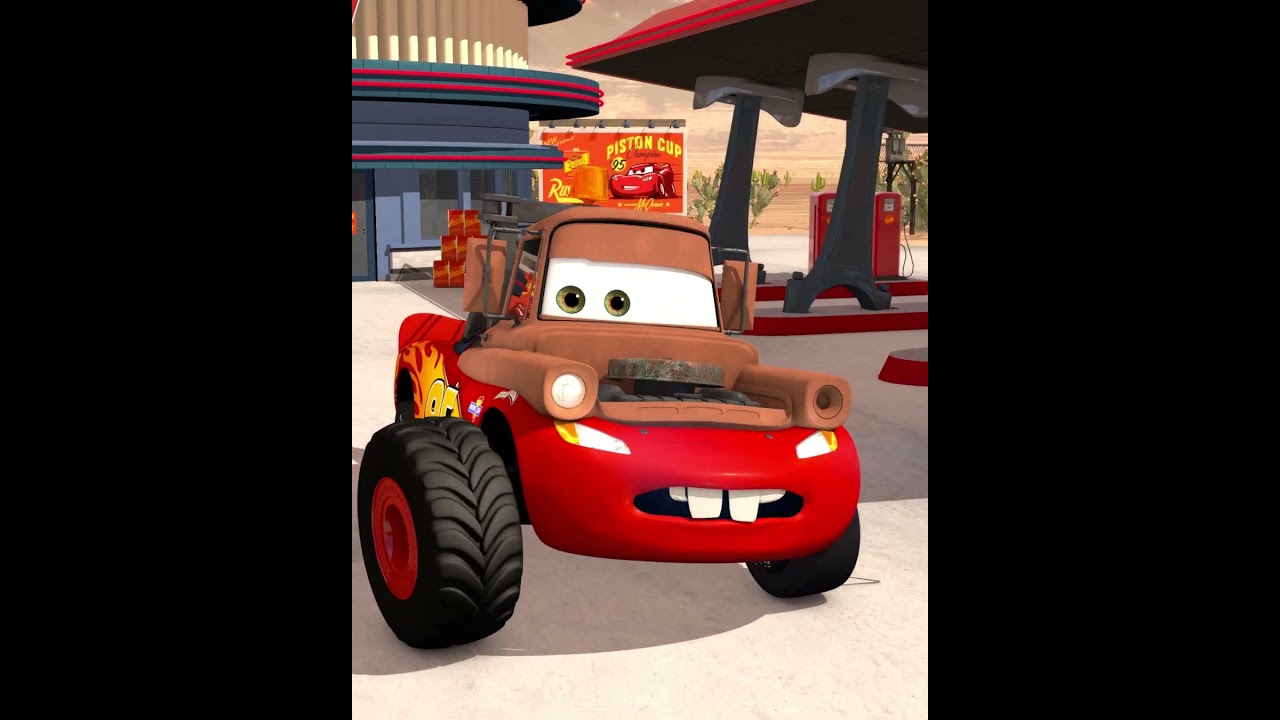 If Lightning McQueen And Mater Combined = McMater Monster Truck #lightningmcqueen
